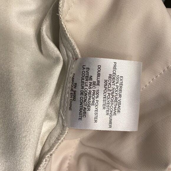 Jonathan Simkai Tay Vegan Leather Cropped Jogger In Ecru - Picture 12 of 16